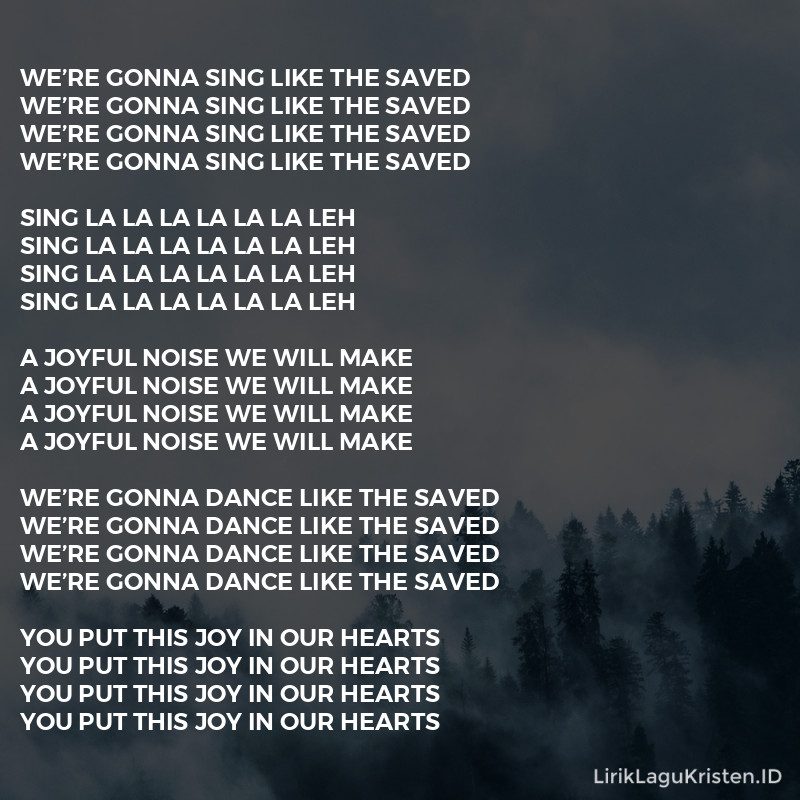 Sing Like The Saved