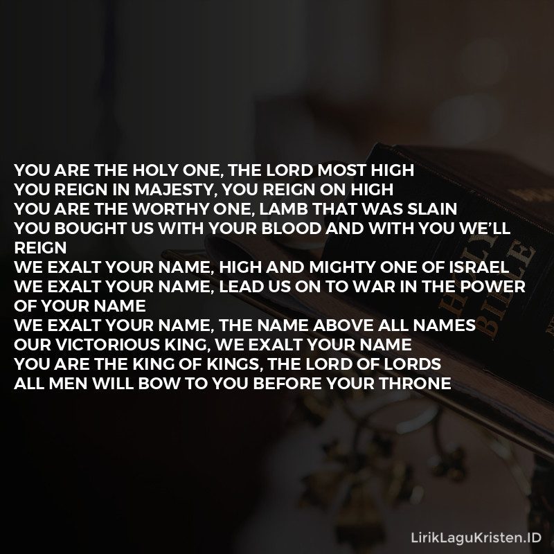 We Exalt Your Name