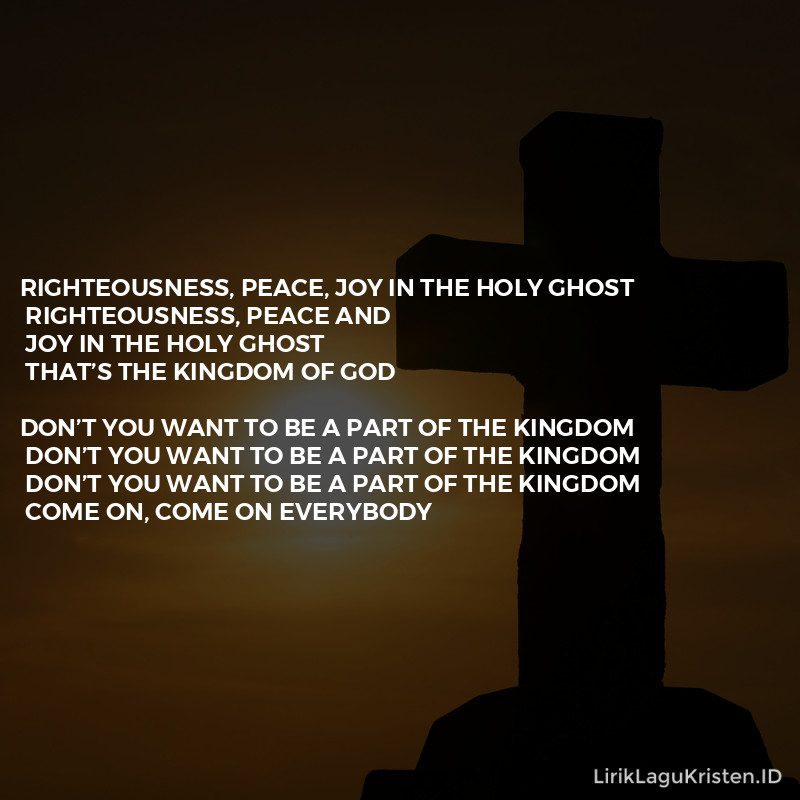 Righteousness Peace And Joy