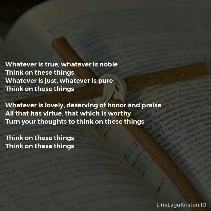 Think On These Things