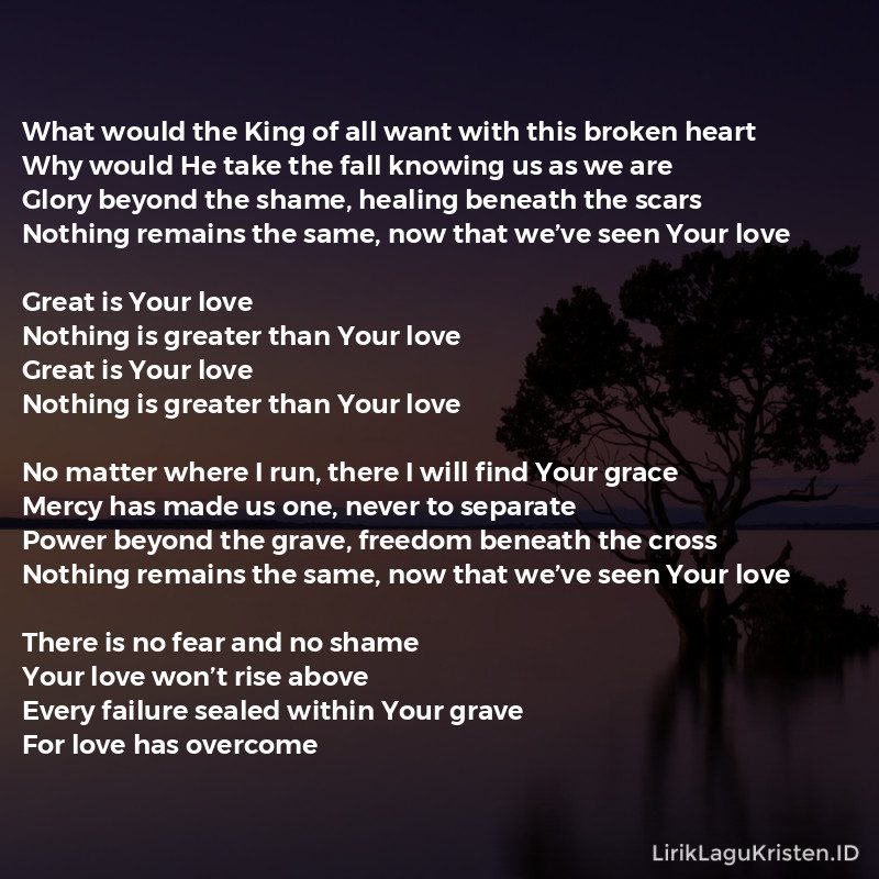 Greater Than Your Love