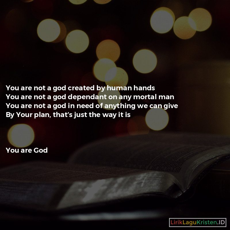 You Are God Alone