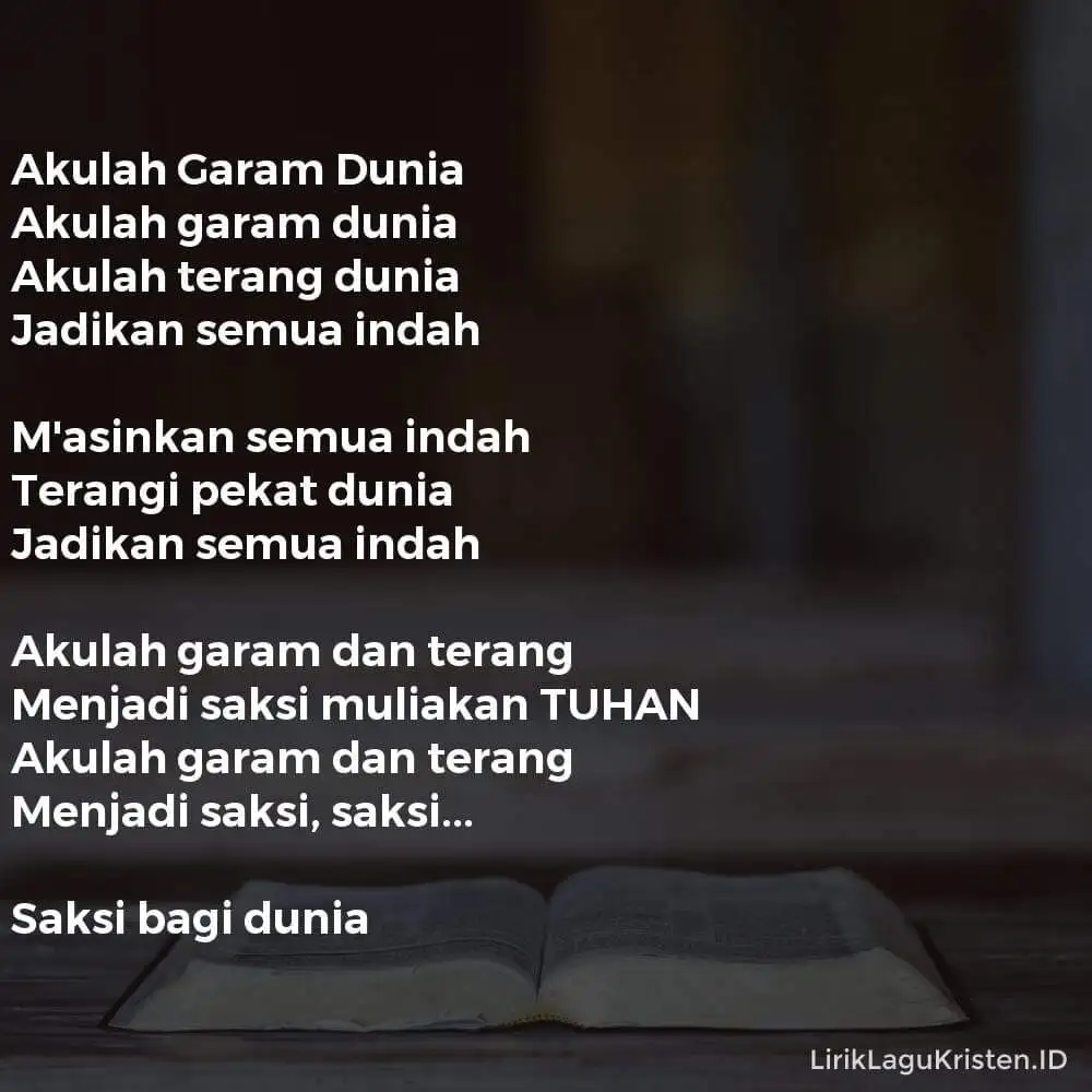 Akulah Garam Dunia