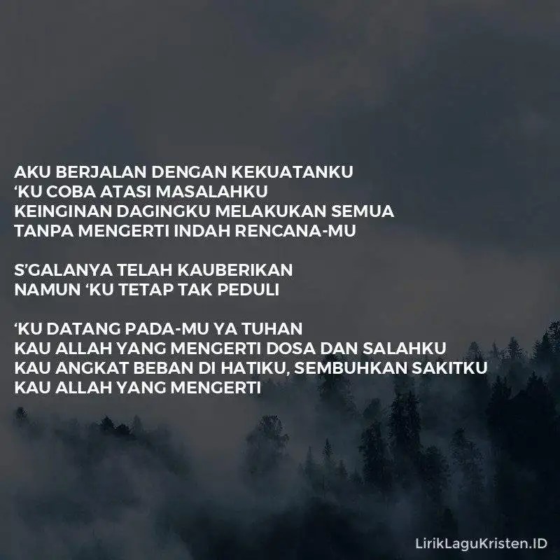 Allah Yang Mengerti