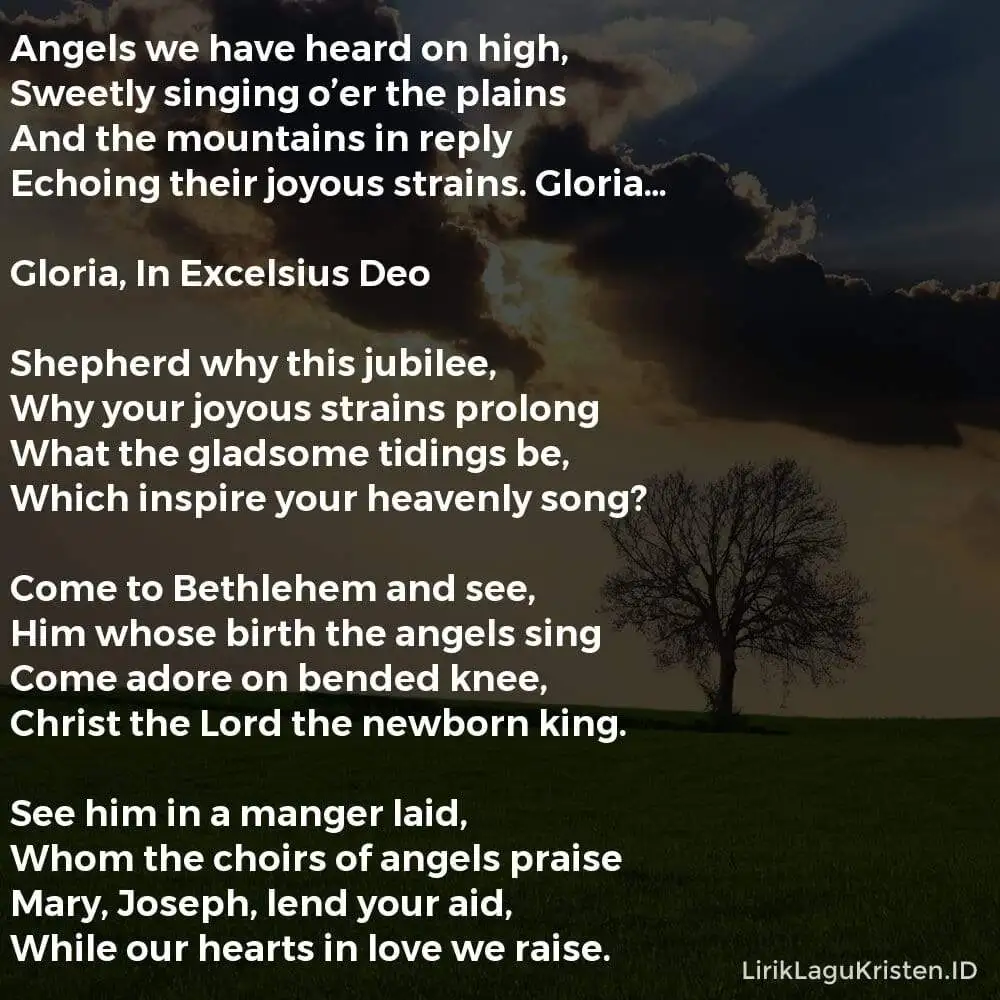 ANGELS WE HAVE HEARD ON HIGH