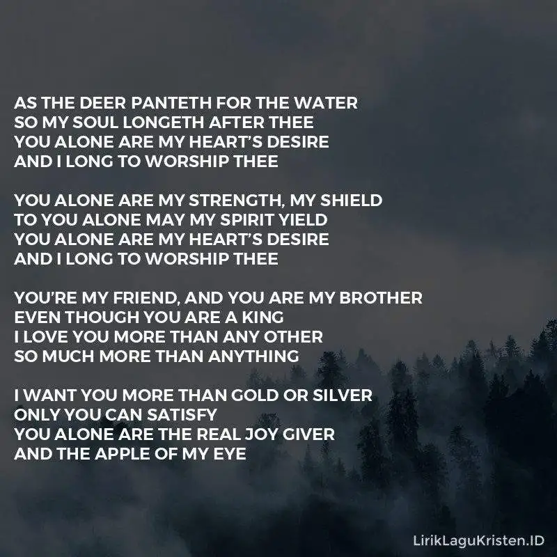 As The Deer