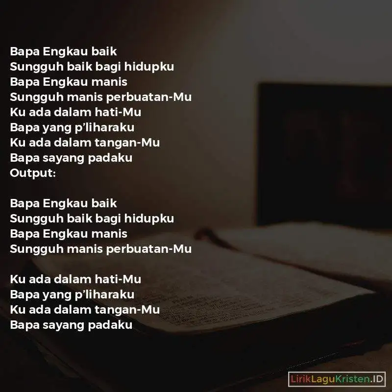 Bapa Sayang Padaku