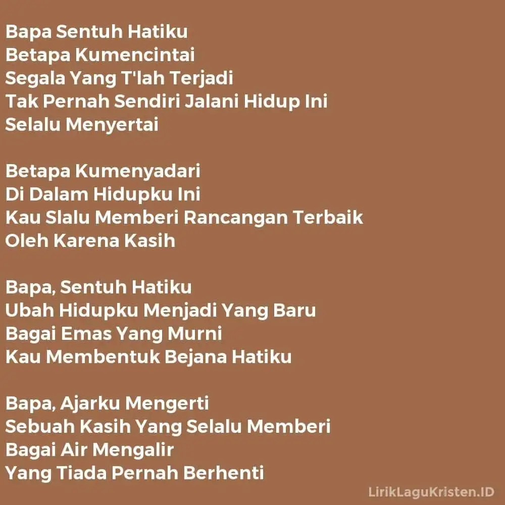 Bapa Sentuh Hatiku