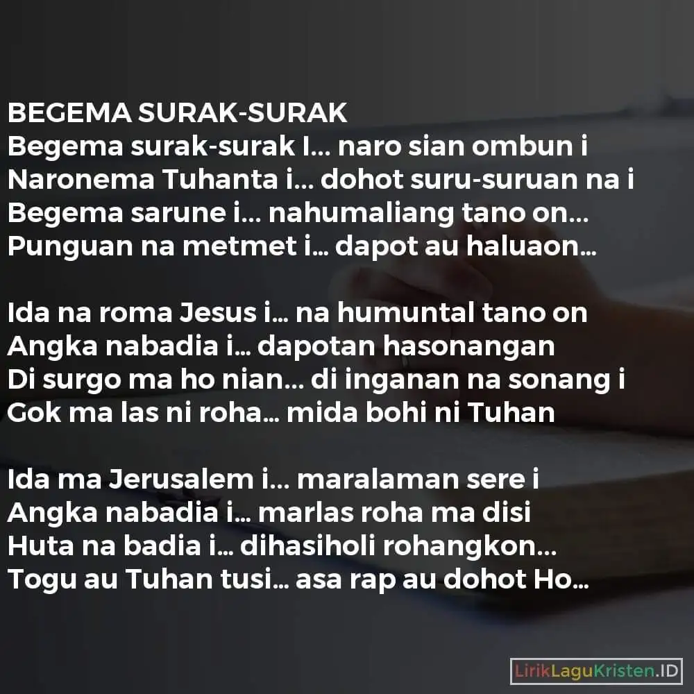 BEGEMA SURAK-SURAK