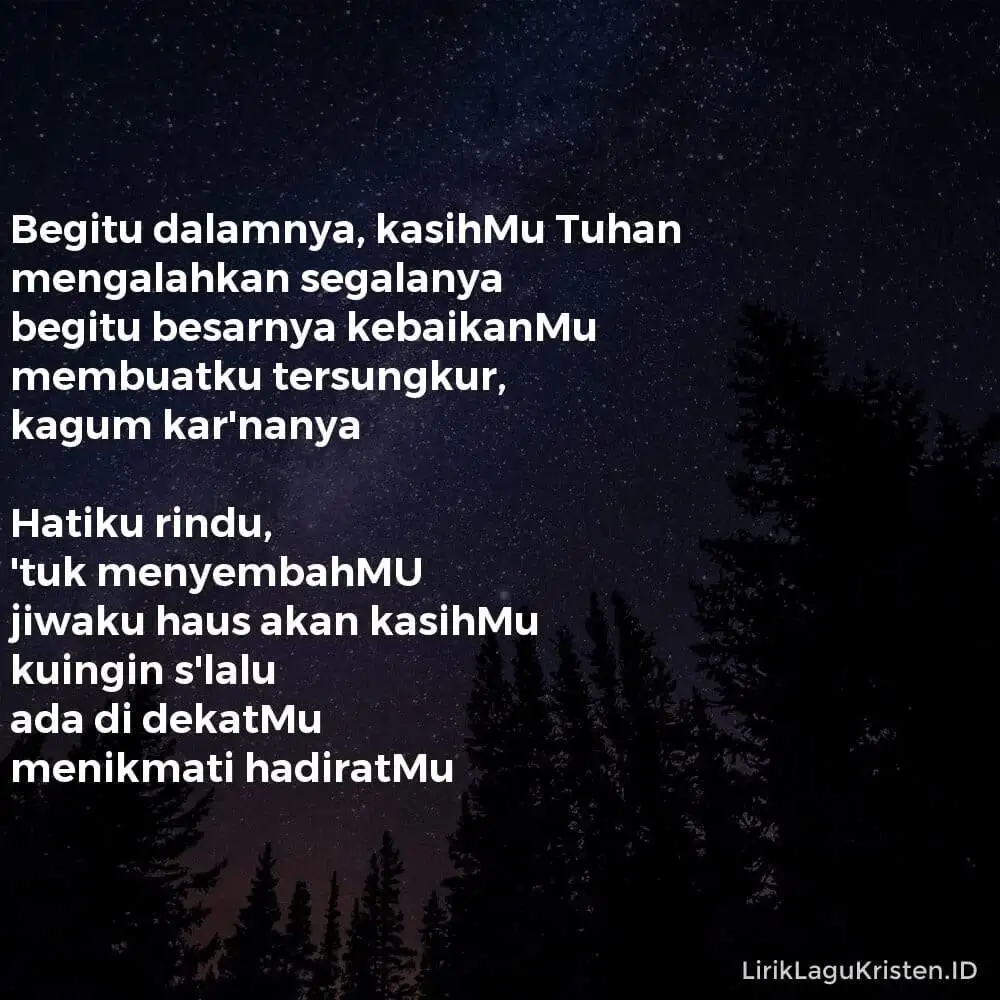 BEGITU DALAMNYA
