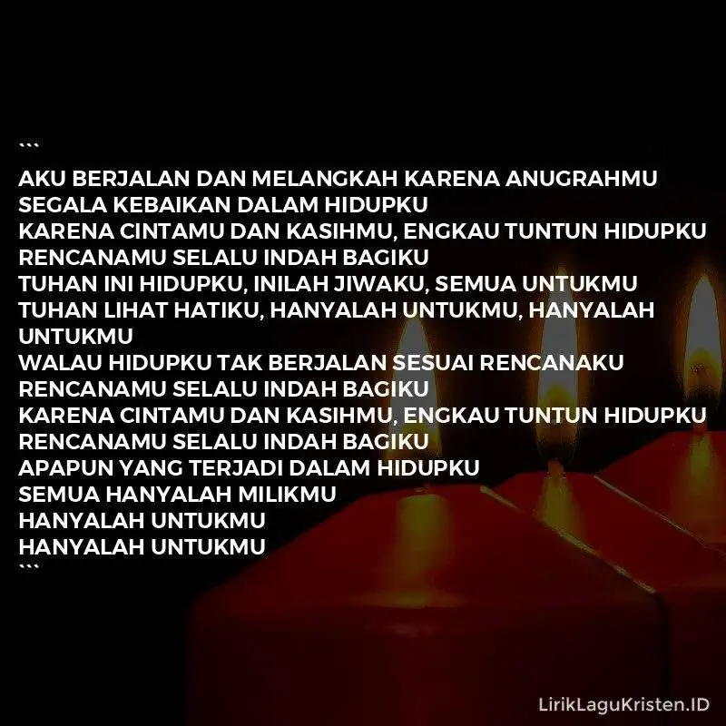 Berjalan Bersama Tuhan