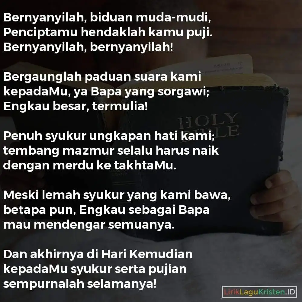 Bernyanyilah, Biduan Muda-Mudi