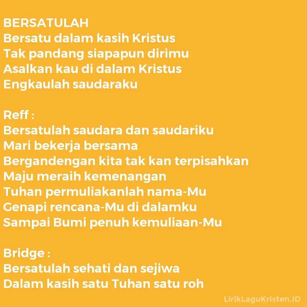 BERSATULAH