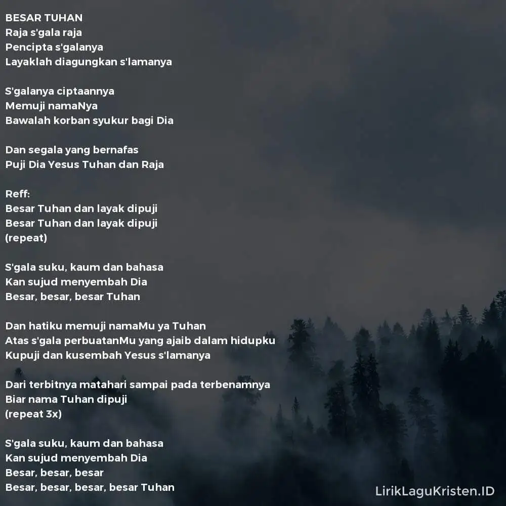 BESAR TUHAN