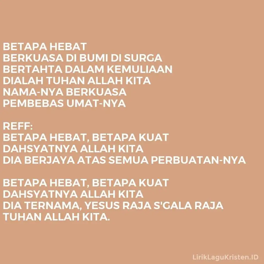 BETAPA HEBAT