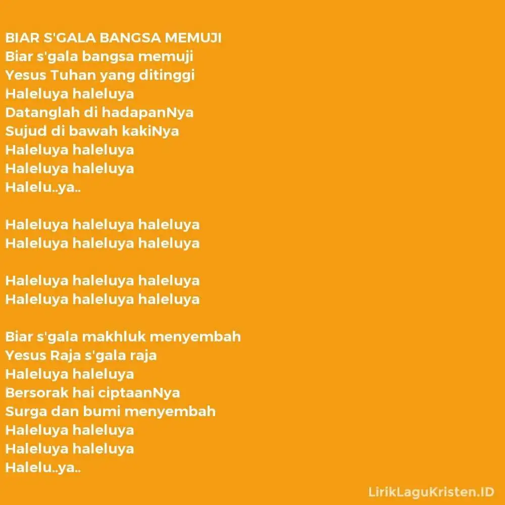 BIAR S’GALA BANGSA MEMUJI