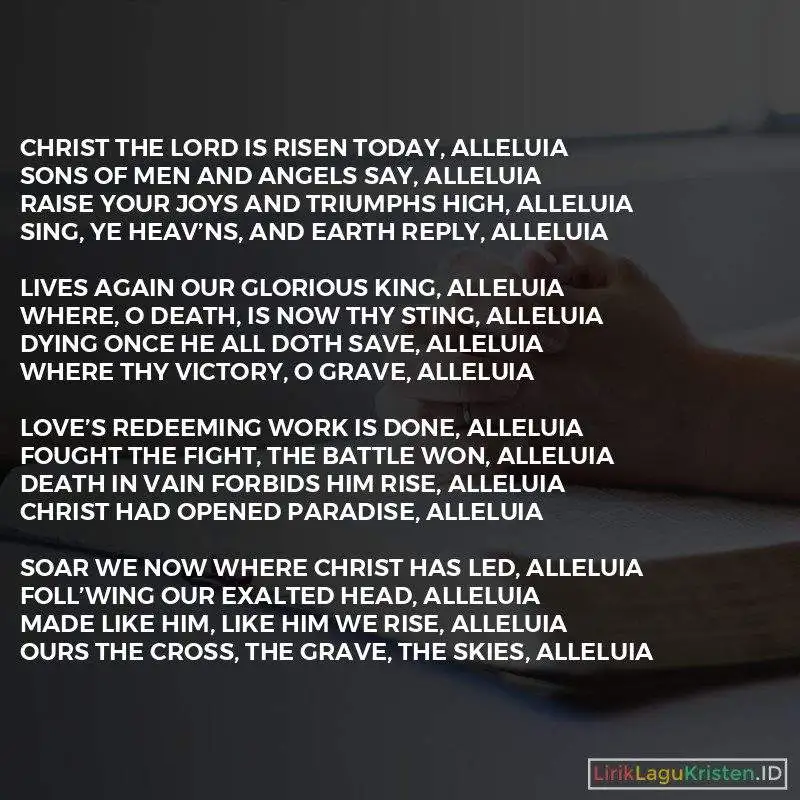 Christ The Lord Is Risen Today