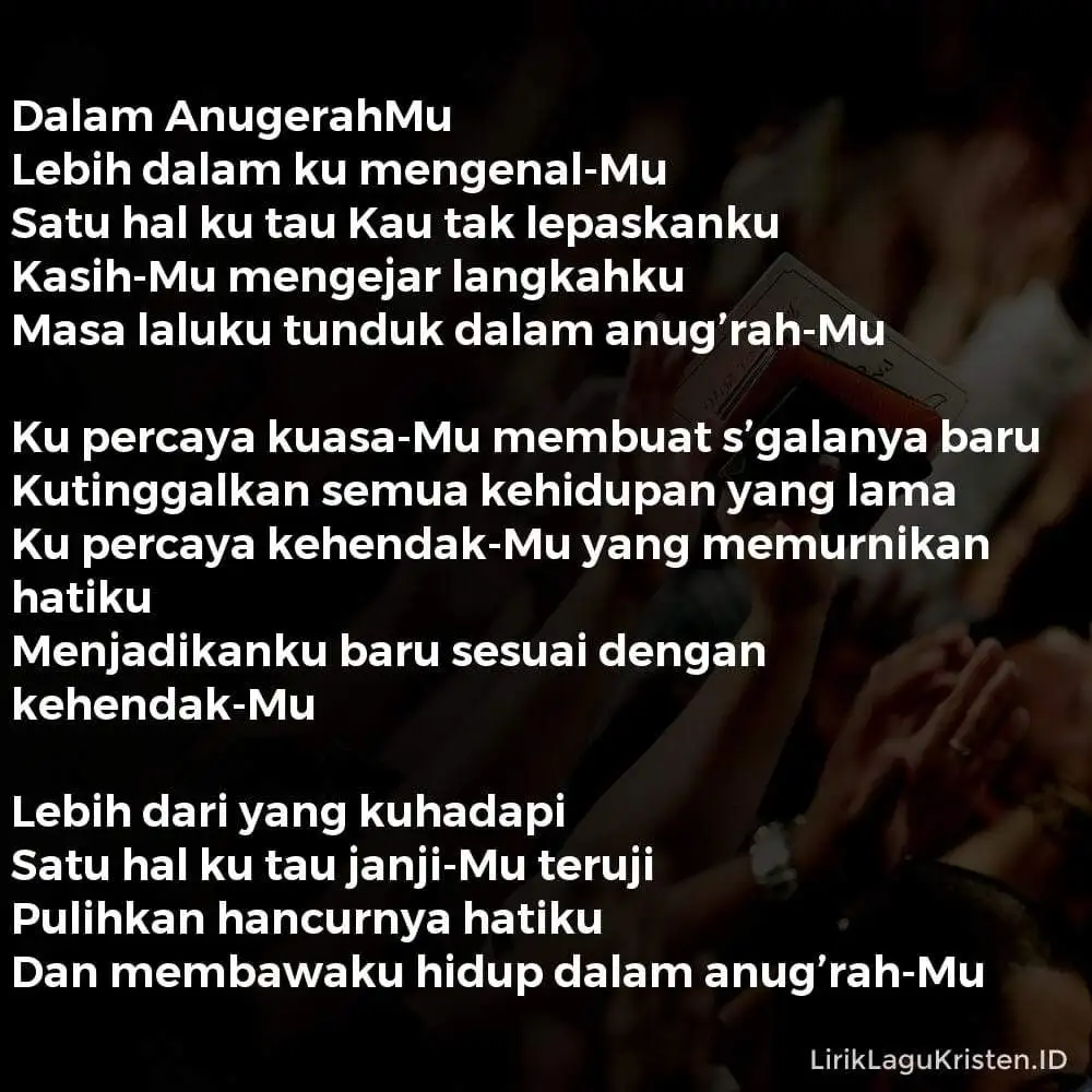 Dalam AnugerahMu