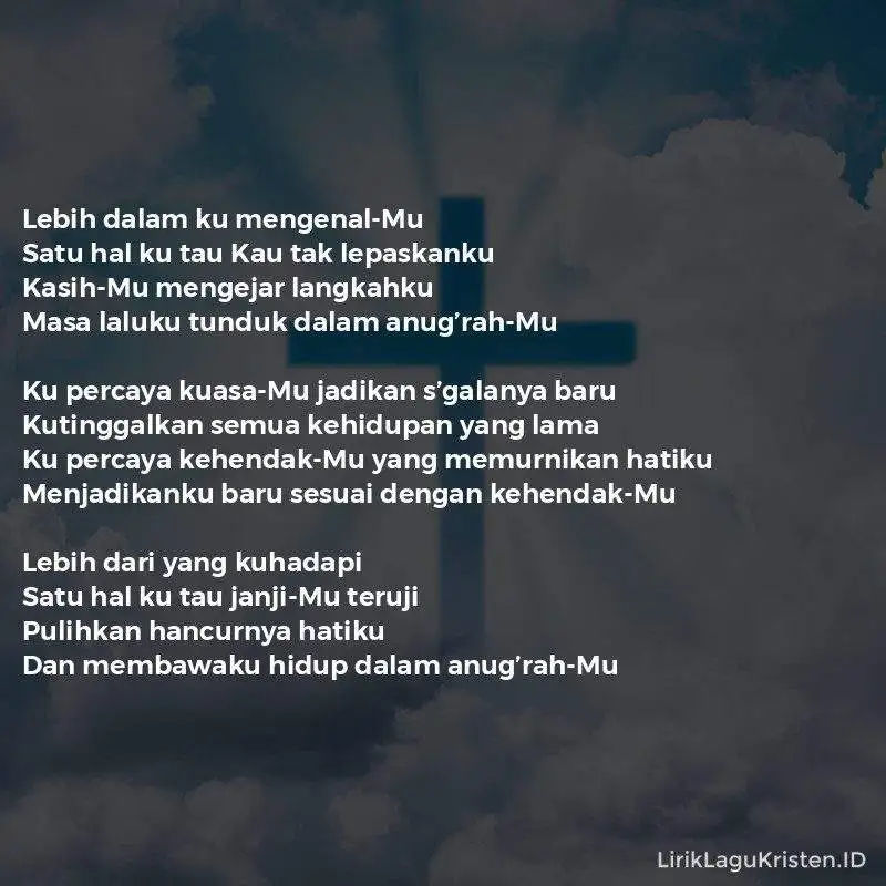 Dalam Anug’rahMu