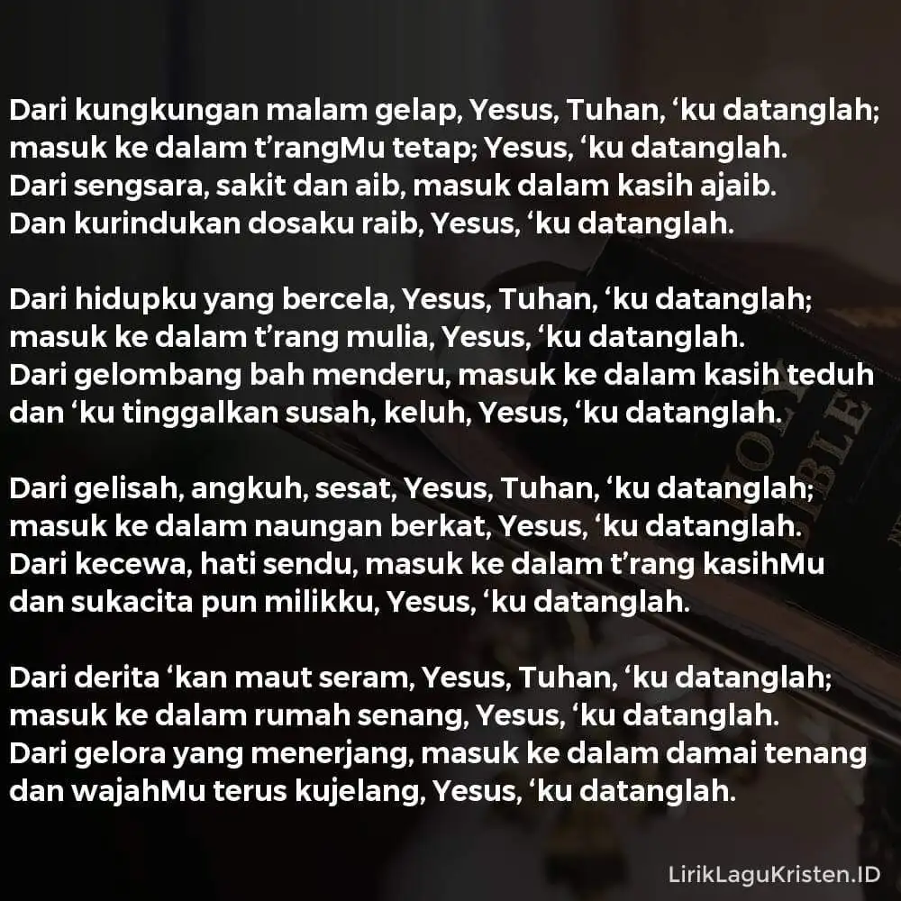 Dari Kukungan Malam Gelap