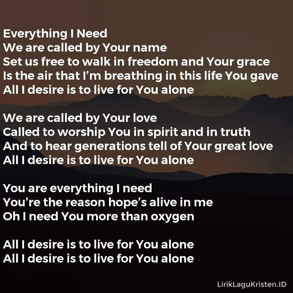 Everything I Need