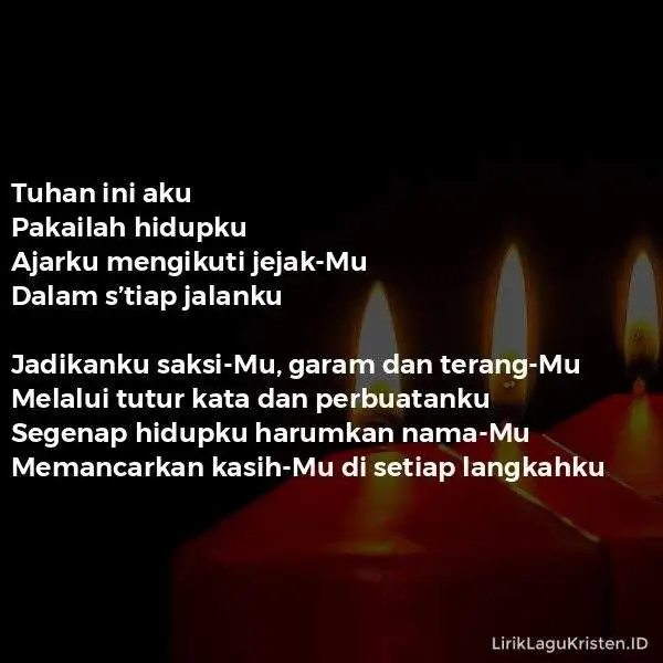 Garam dan TerangMu