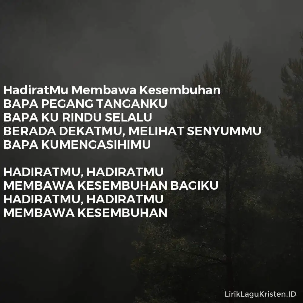 HadiratMu Membawa Kesembuhan