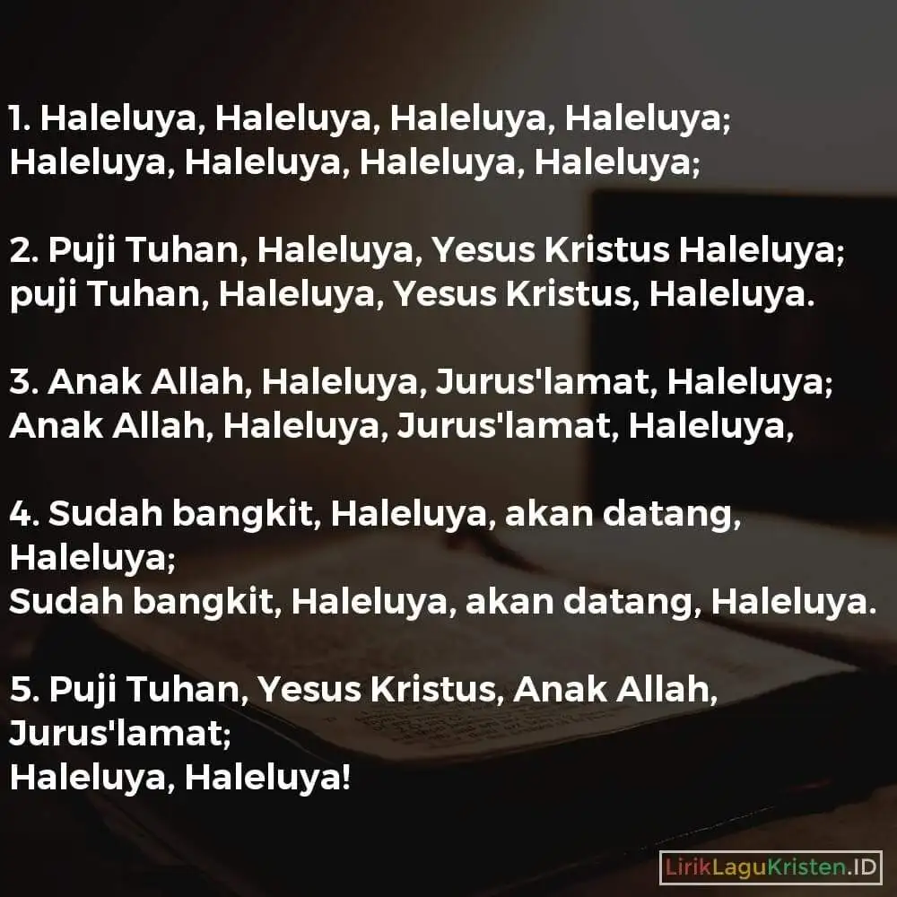 Haleluya, Haleluya