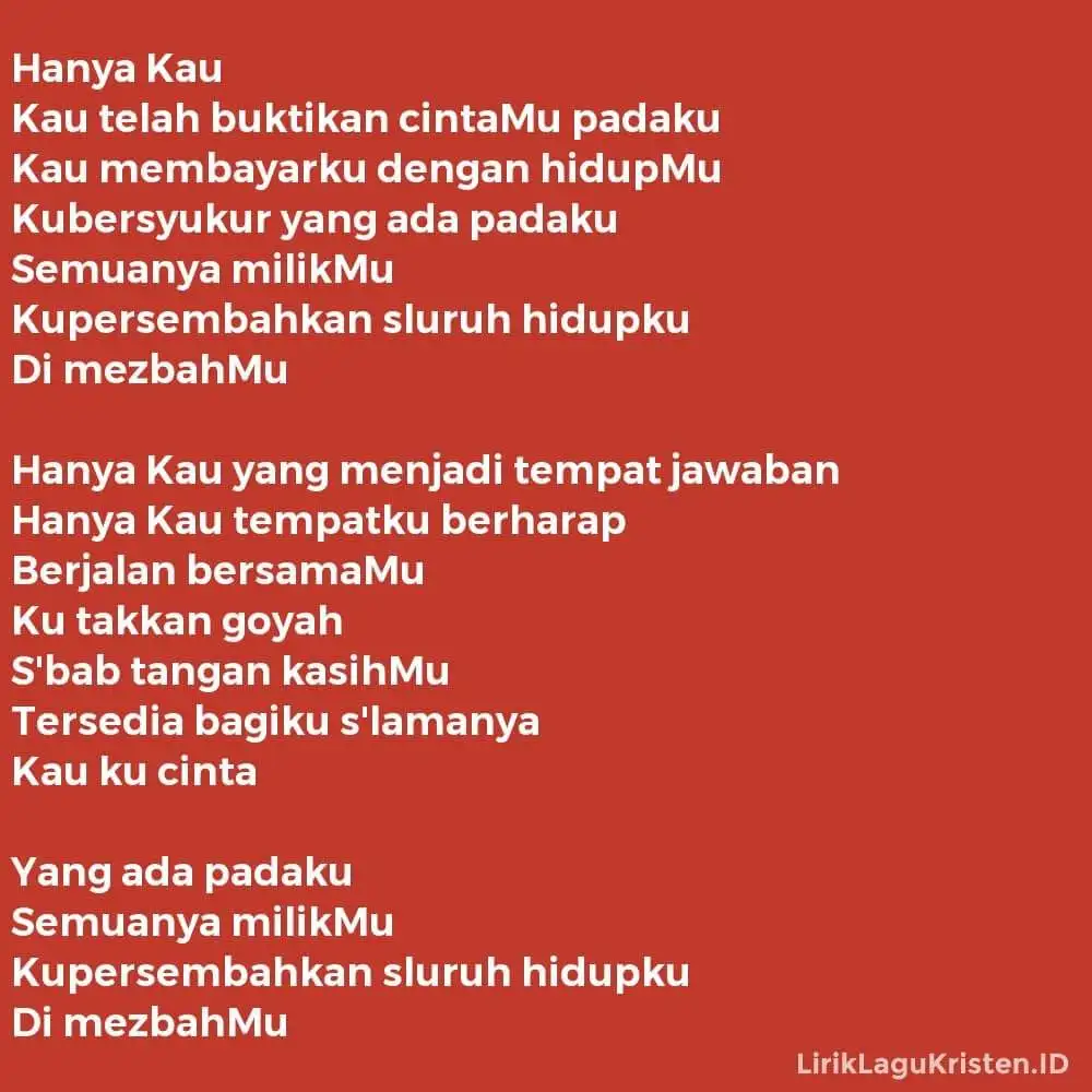 Hanya Kau
