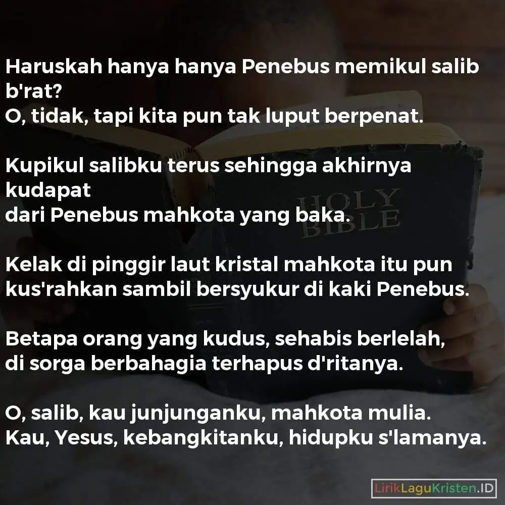 Haruskah Hanya Penebus