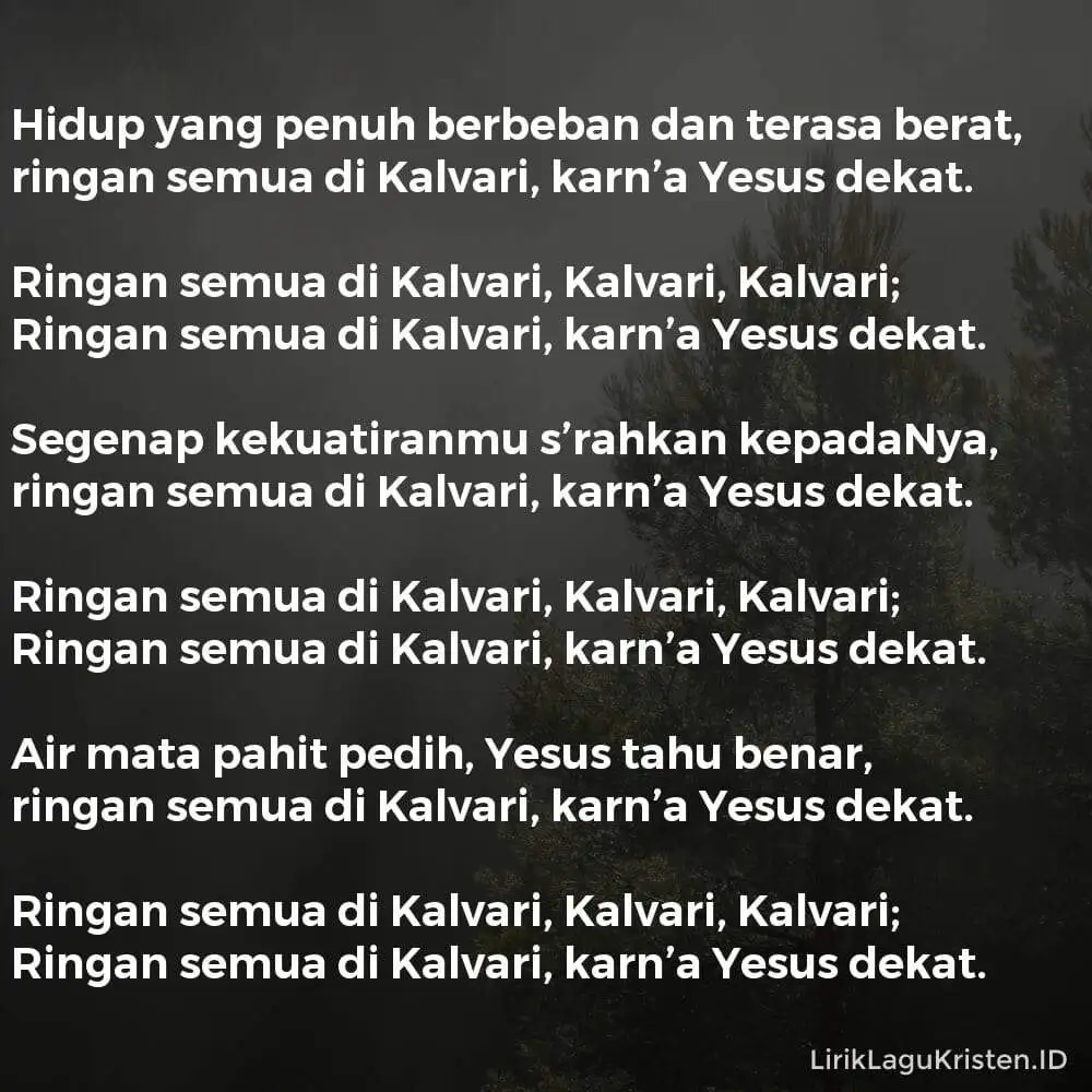 Hidup Yang Penuh Berbeban