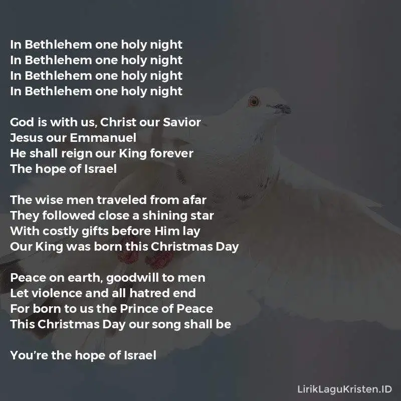 Hope Of Israel
