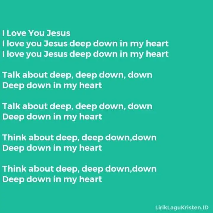 I Love You Jesus