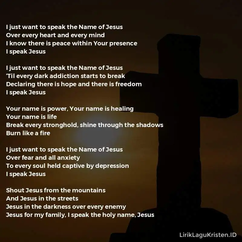 I Speak Jesus