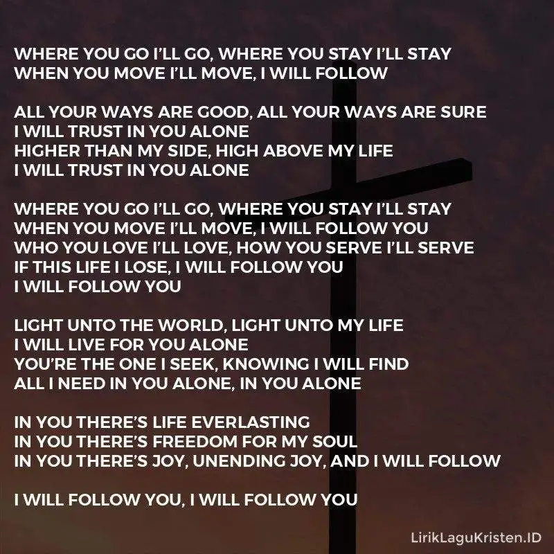 I Will Follow