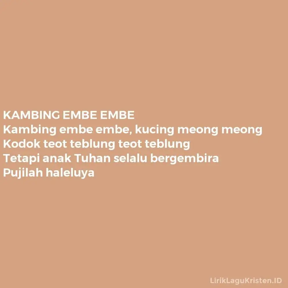 KAMBING EMBE EMBE