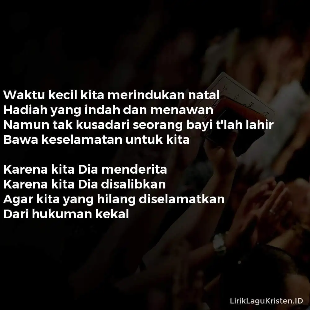 KARENA KITA DIA DISALIBKAN