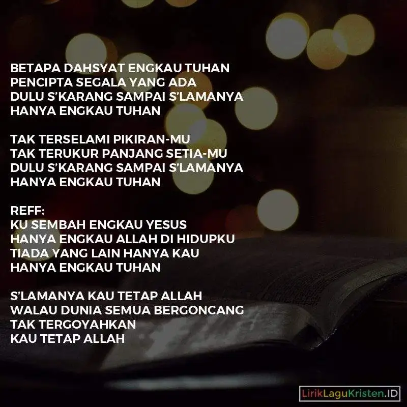 Kau Tetap Allah