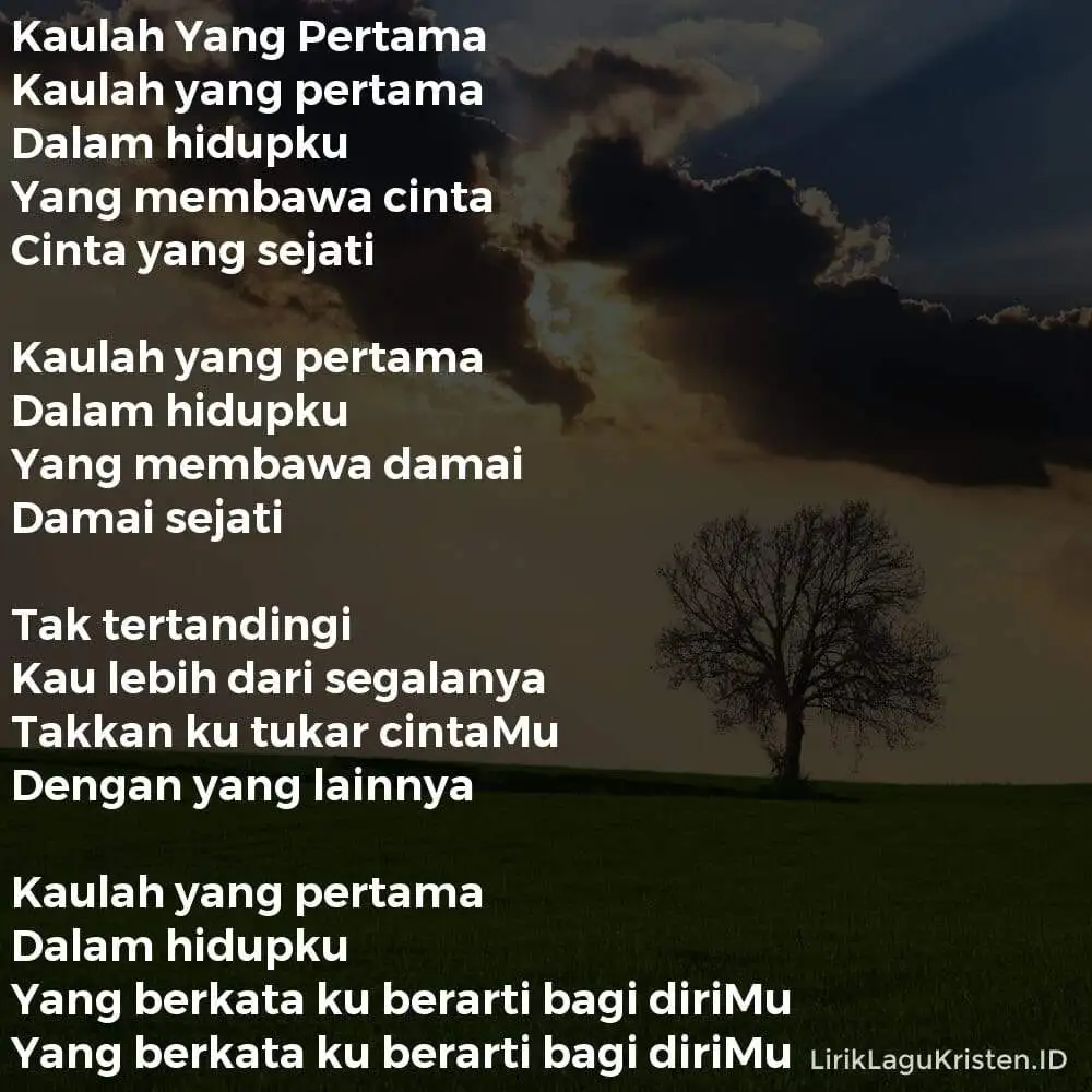 Kaulah Yang Pertama