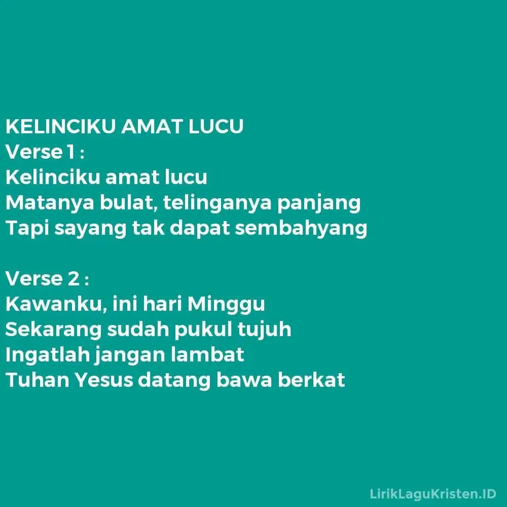 KELINCIKU AMAT LUCU