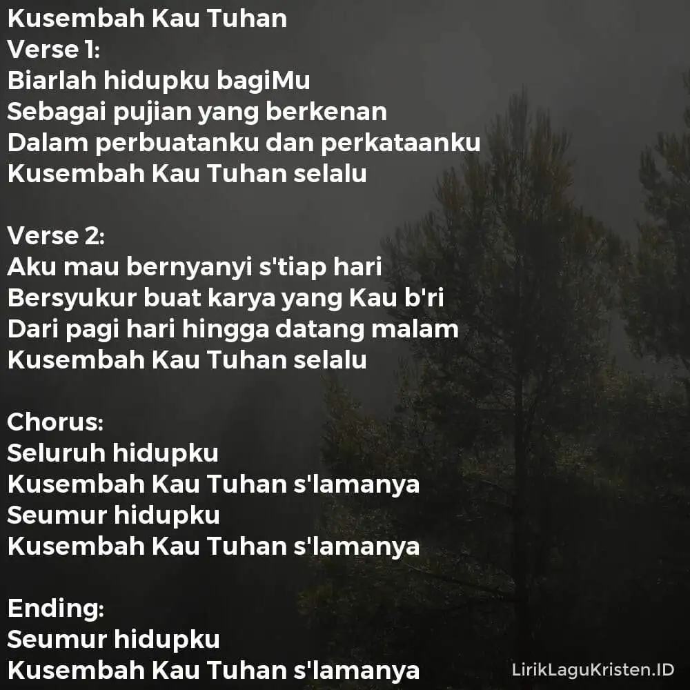 Kusembah Kau Tuhan