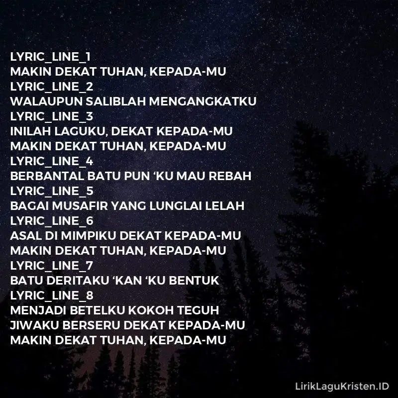 Makin Dekat Tuhan