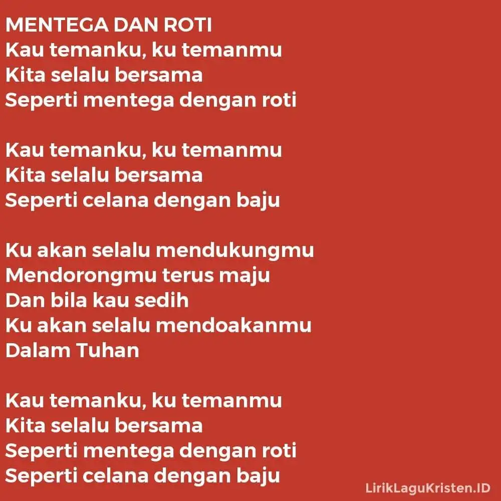MENTEGA DAN ROTI