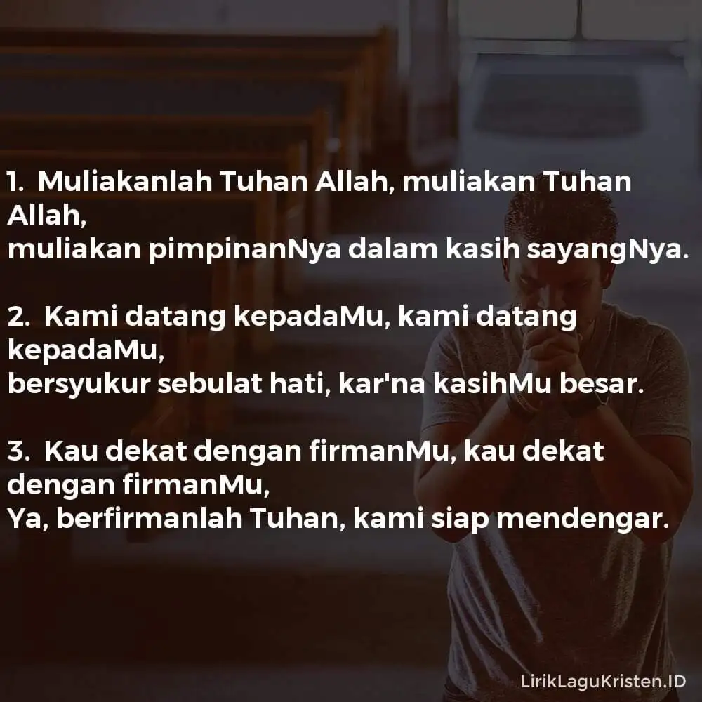 Muliakan Tuhan Allah