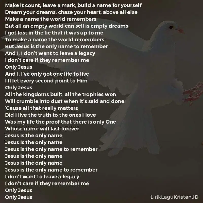 Only Jesus