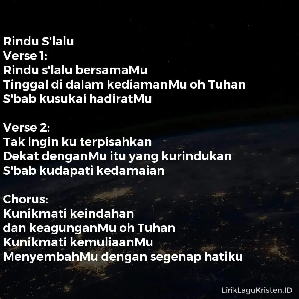 Rindu S’lalu