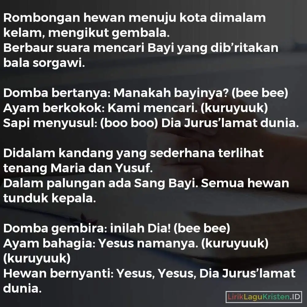 Rombongan Hewan Mencari Bayi