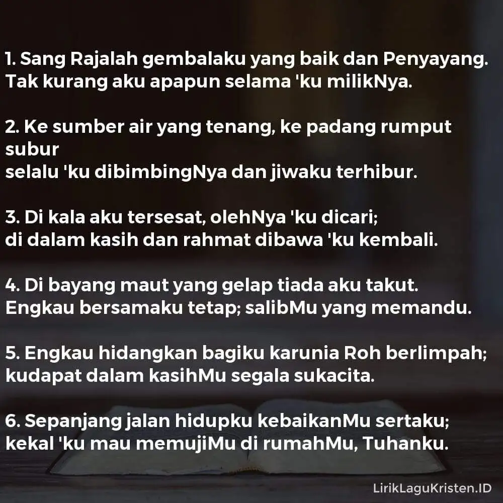 Sang Rajalah Gembalaku