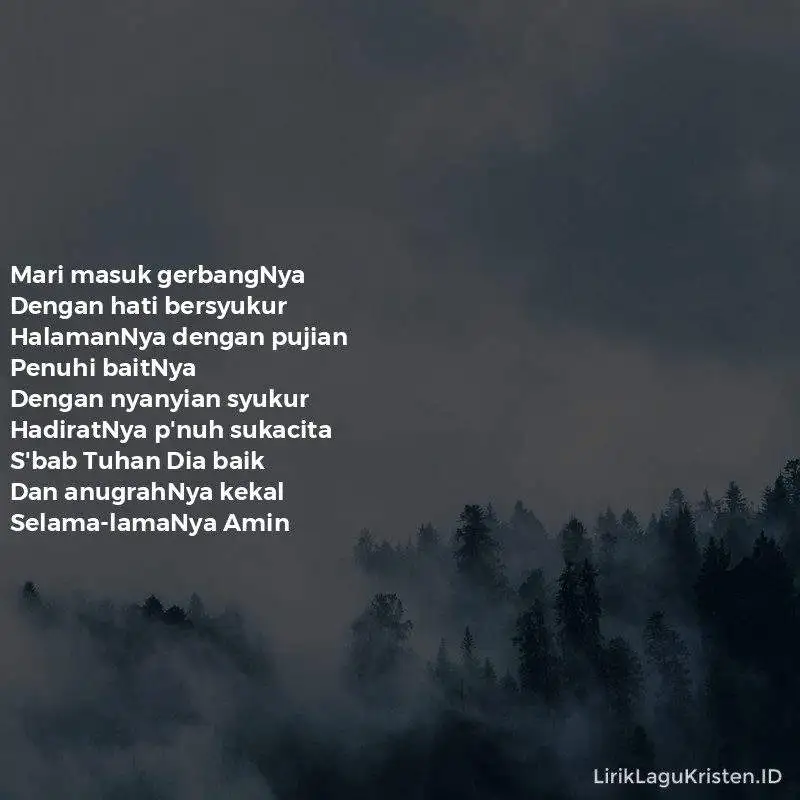 S’BAB TUHAN DIA BAIK