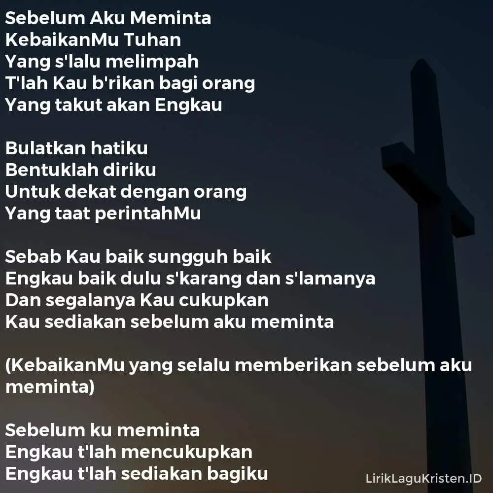 Sebelum Aku Meminta